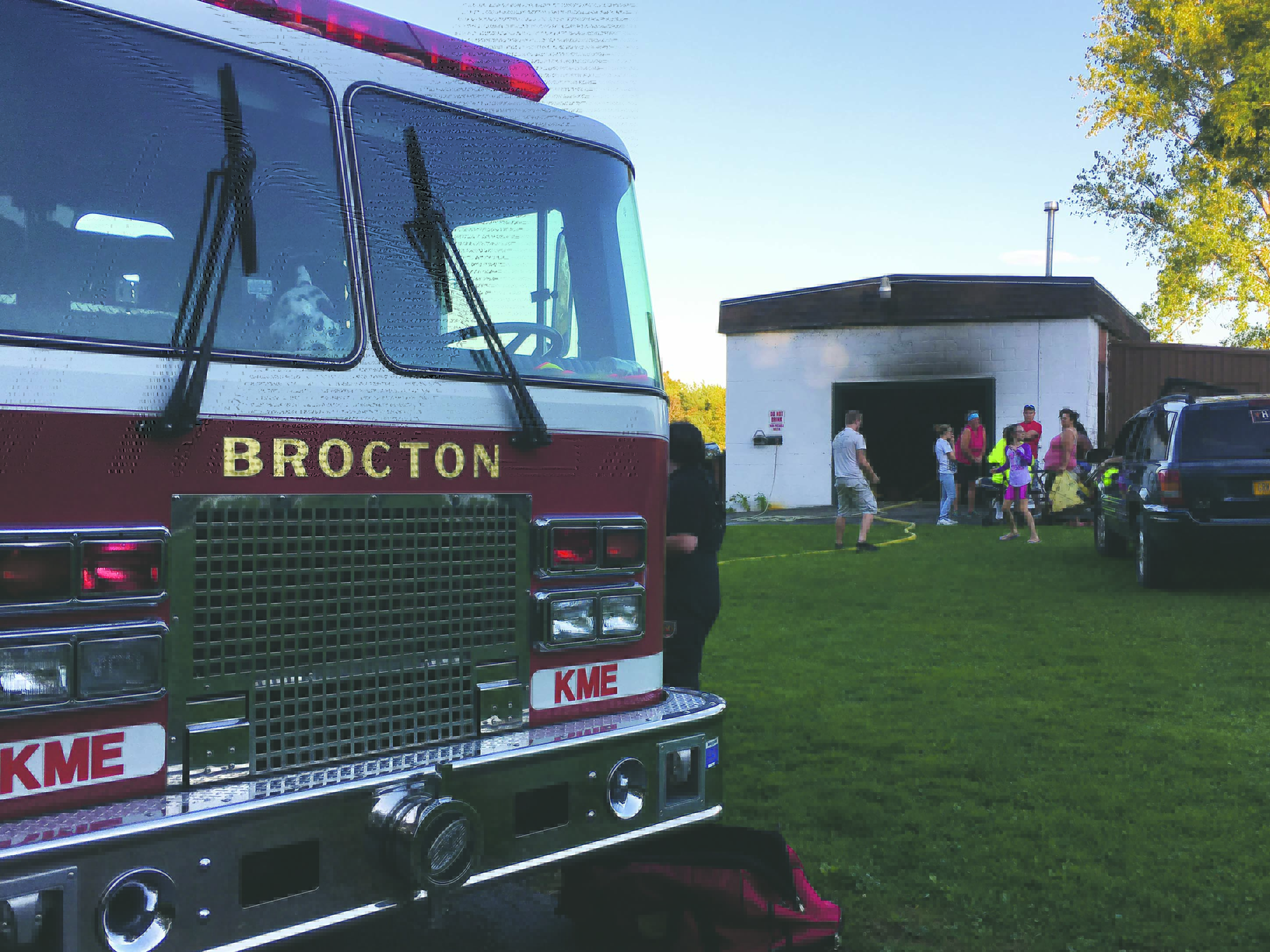 Garage fire quickly extinguished out in Brocton News, Sports, Jobs